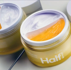 Esfolio Half and Half Cream packaging front highlighting lightweight, non greasy finish for makeup prep.