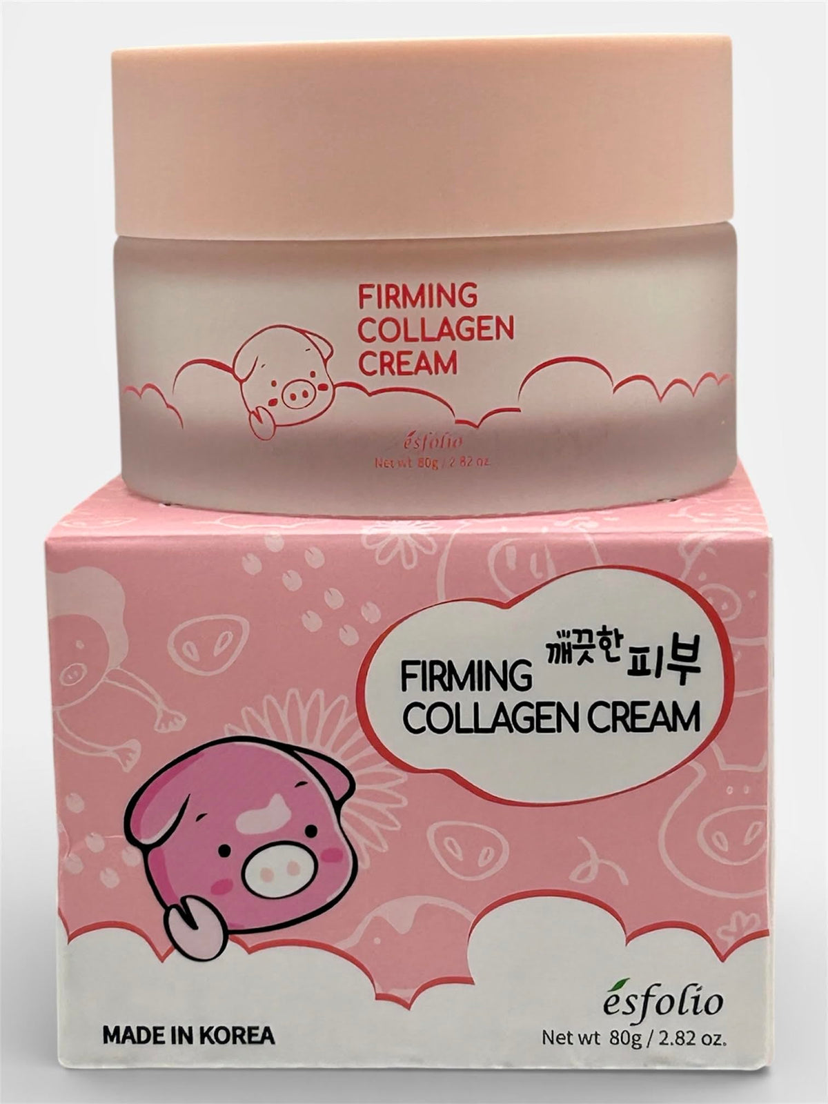 Esfolio Pure Skin Firming Collagen Cream bottle providing lightweight daily hydration.