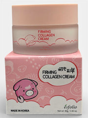 Esfolio Pure Skin Firming Collagen Cream bottle providing lightweight daily hydration.