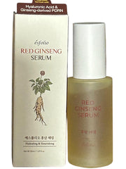 Esfolio Red Ginseng Serum bottle for radiant, hydrated skin with quick absorption.
