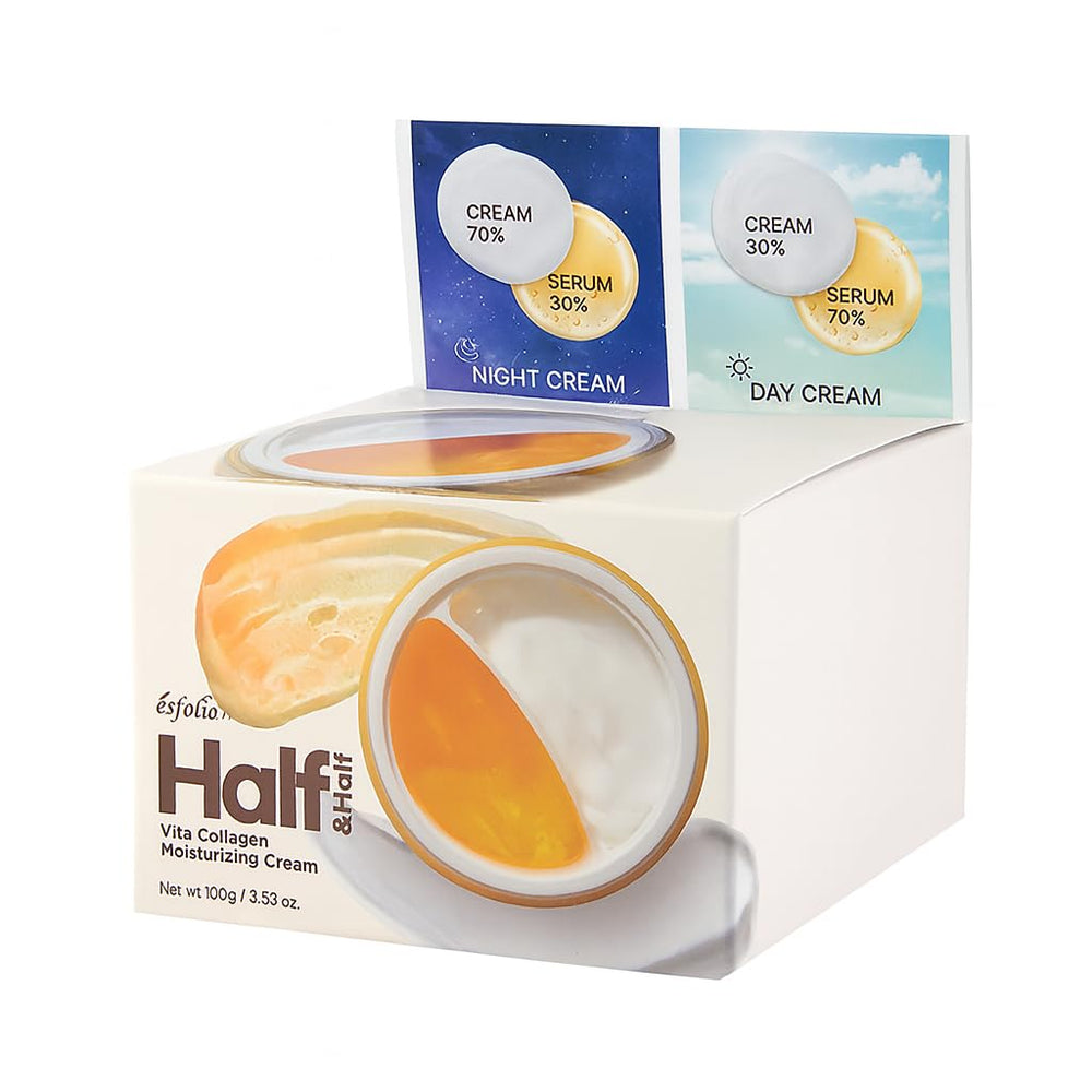 Esfolio vitamin collagen moisturizing cream texture swatch shows quick absorption and comfortable wear.