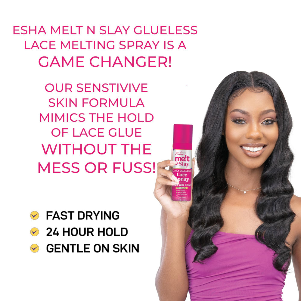Targeted application with Esha Melt N Slay's concentrated nozzle.