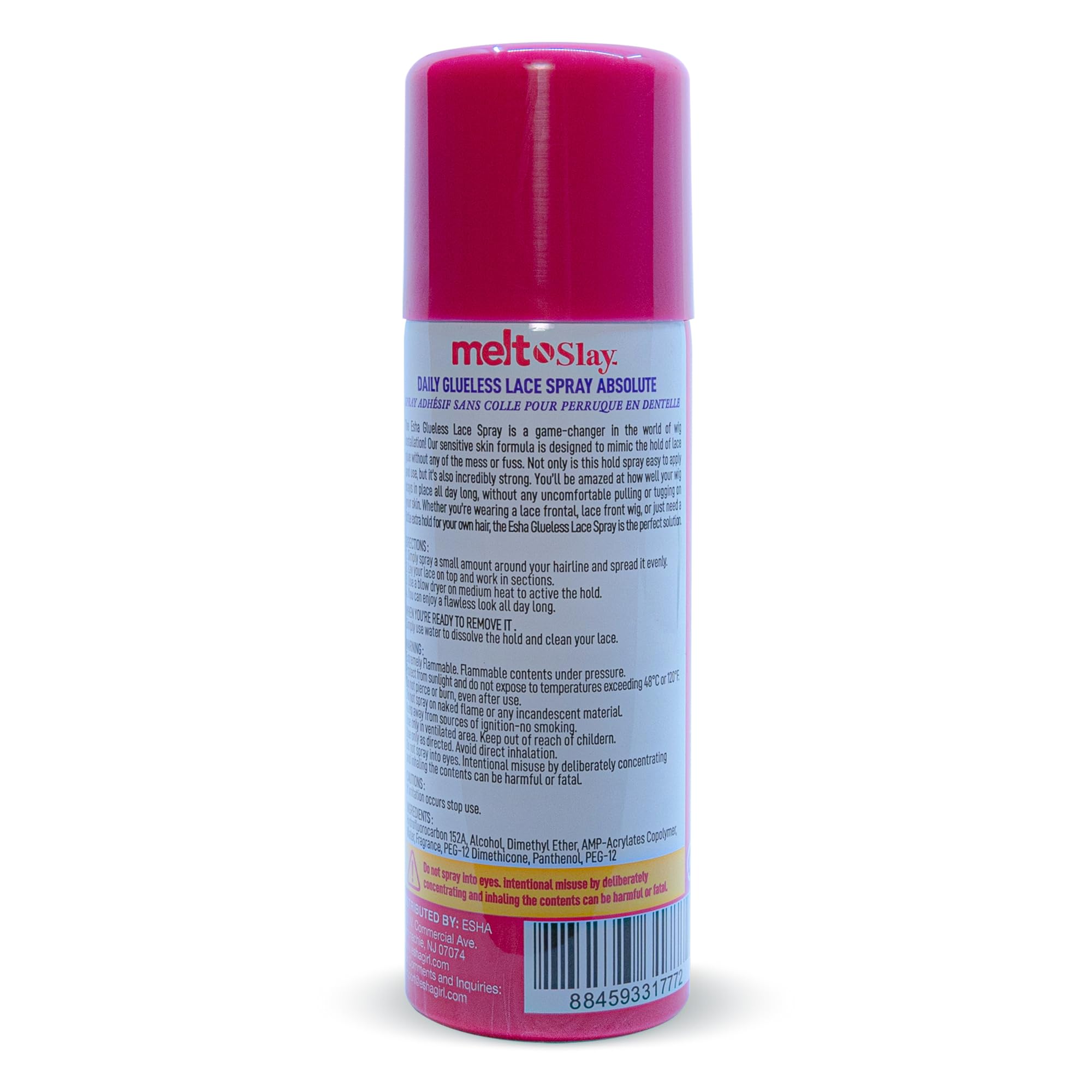 Close-up of Esha Melt N Slay nozzle for precise application.