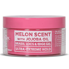 Esha Slick N Slay braiding gel ultra hold on dry hair for all-day style.