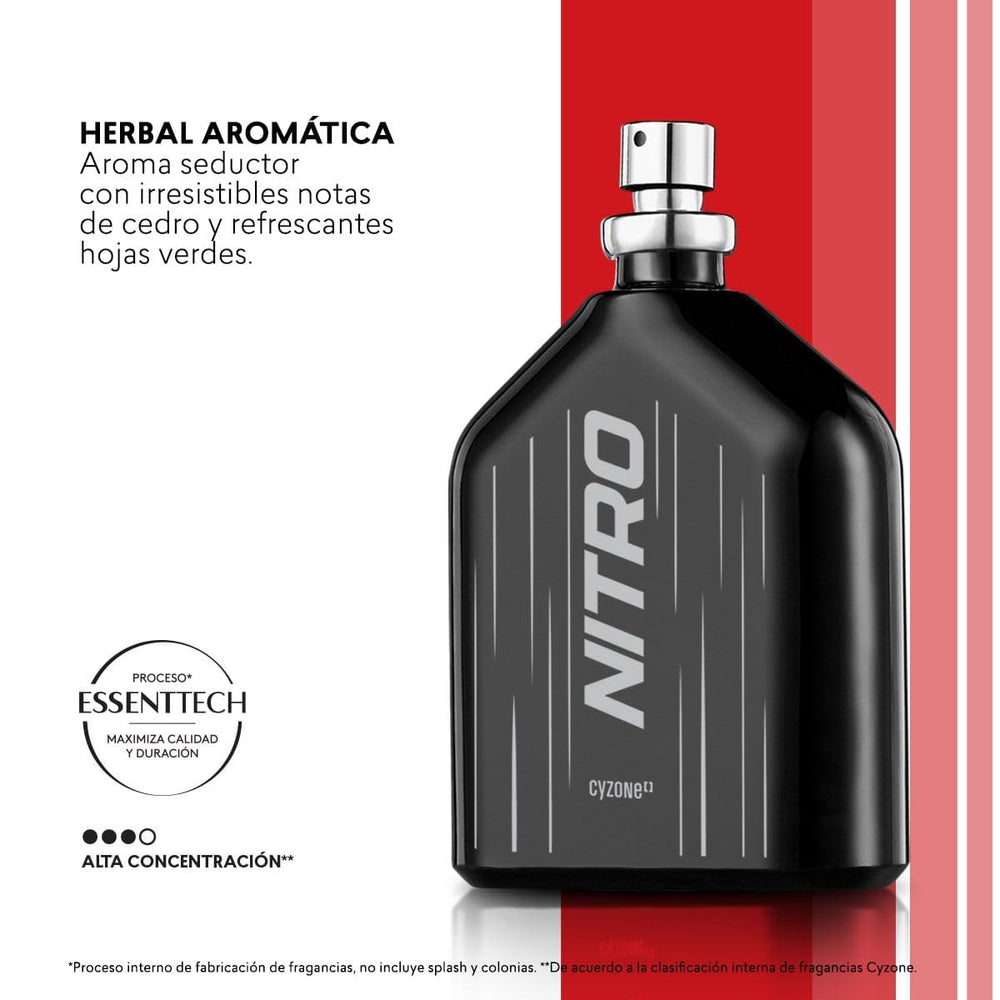 Esika L'Bel Nitro bottle with cedar-note highlights woody sophistication for daily wear