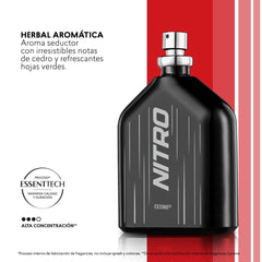 Esika L'Bel Nitro bottle with cedar-note highlights woody sophistication for daily wear