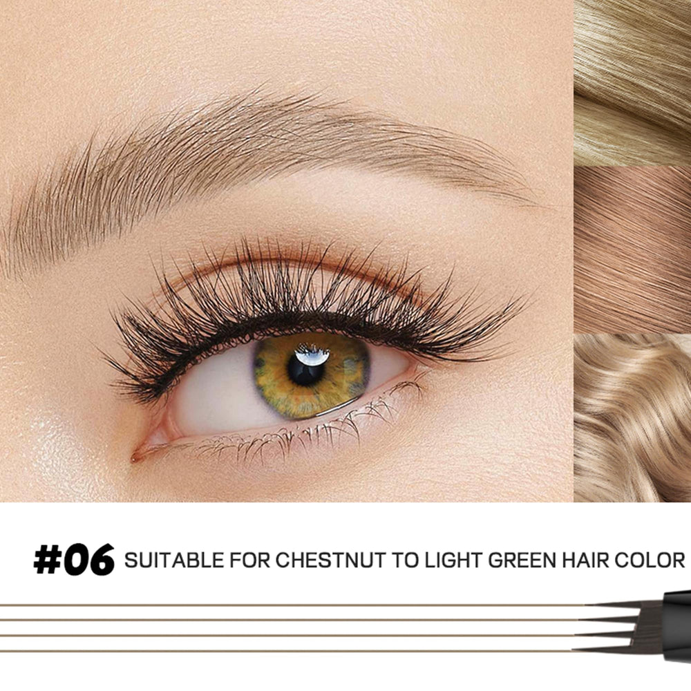 Espoce Eyebrow Pen non-dry watery texture enables smooth lines.