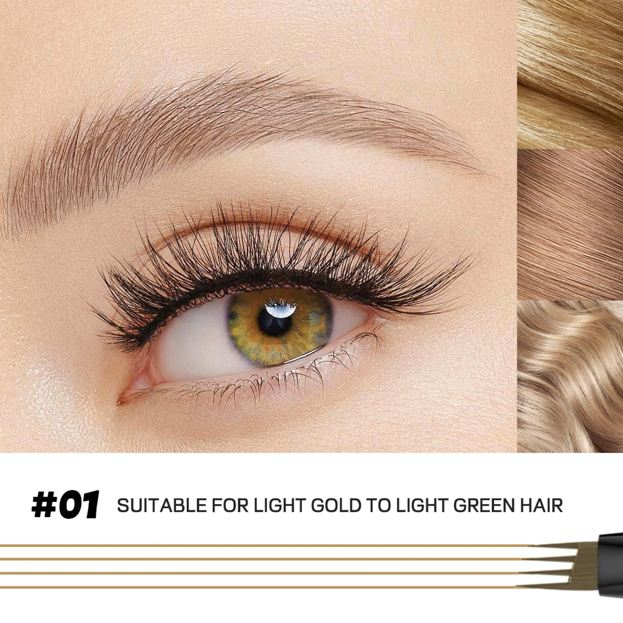 Espoce non-drying watery ink enables smooth brow drawing