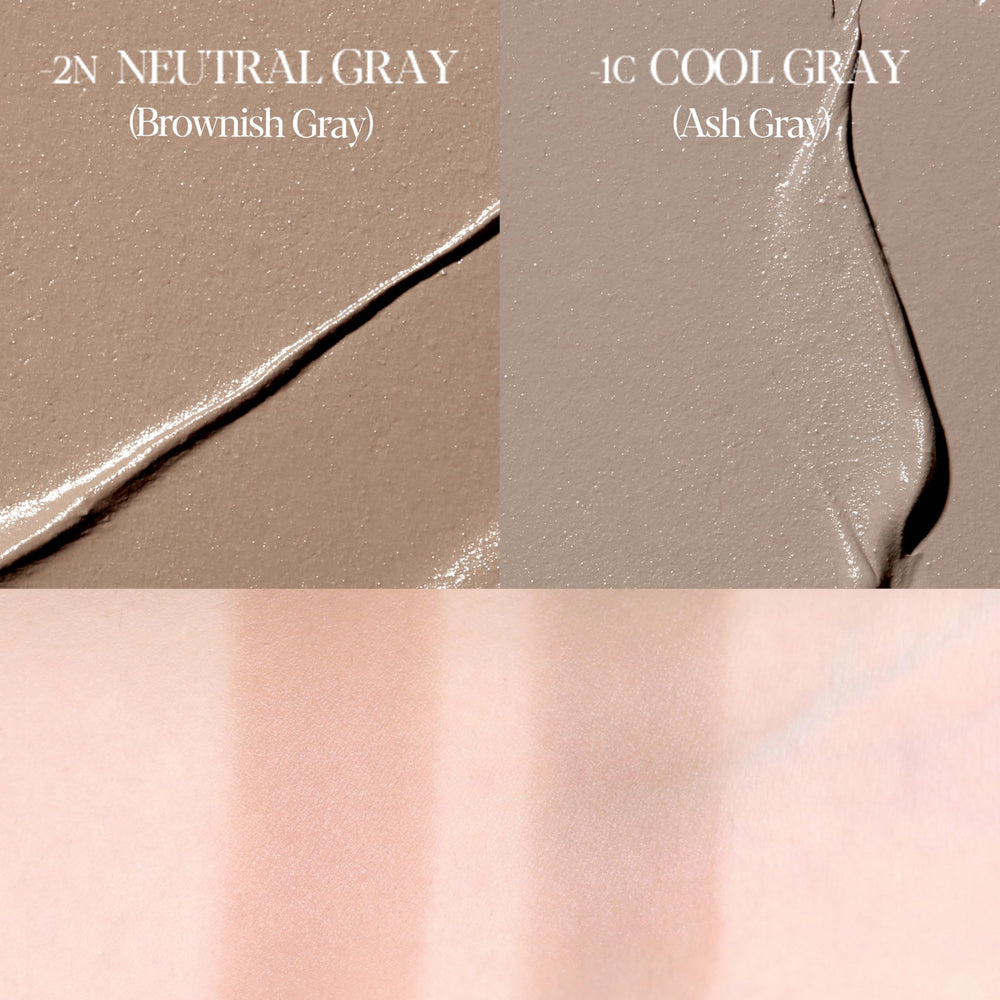 Espoir shading stick cool gray enables precise contour in a compact, travel-friendly design.