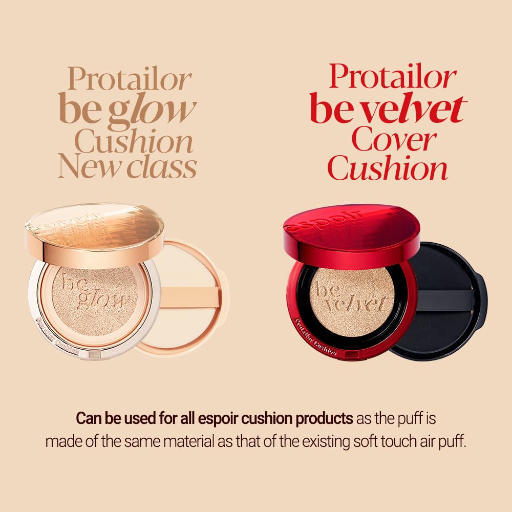 Espoir Be Velvet Air Puff ideal for cushion, foundation, and powder touch-ups.