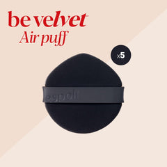 Espoir Be Velvet Air Puff round water-drop shape enables precise makeup around eyes.
