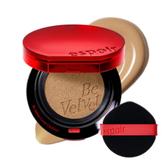 Espoir Be Velvet Cushion compact for on-the-go coverage with a soft finish.