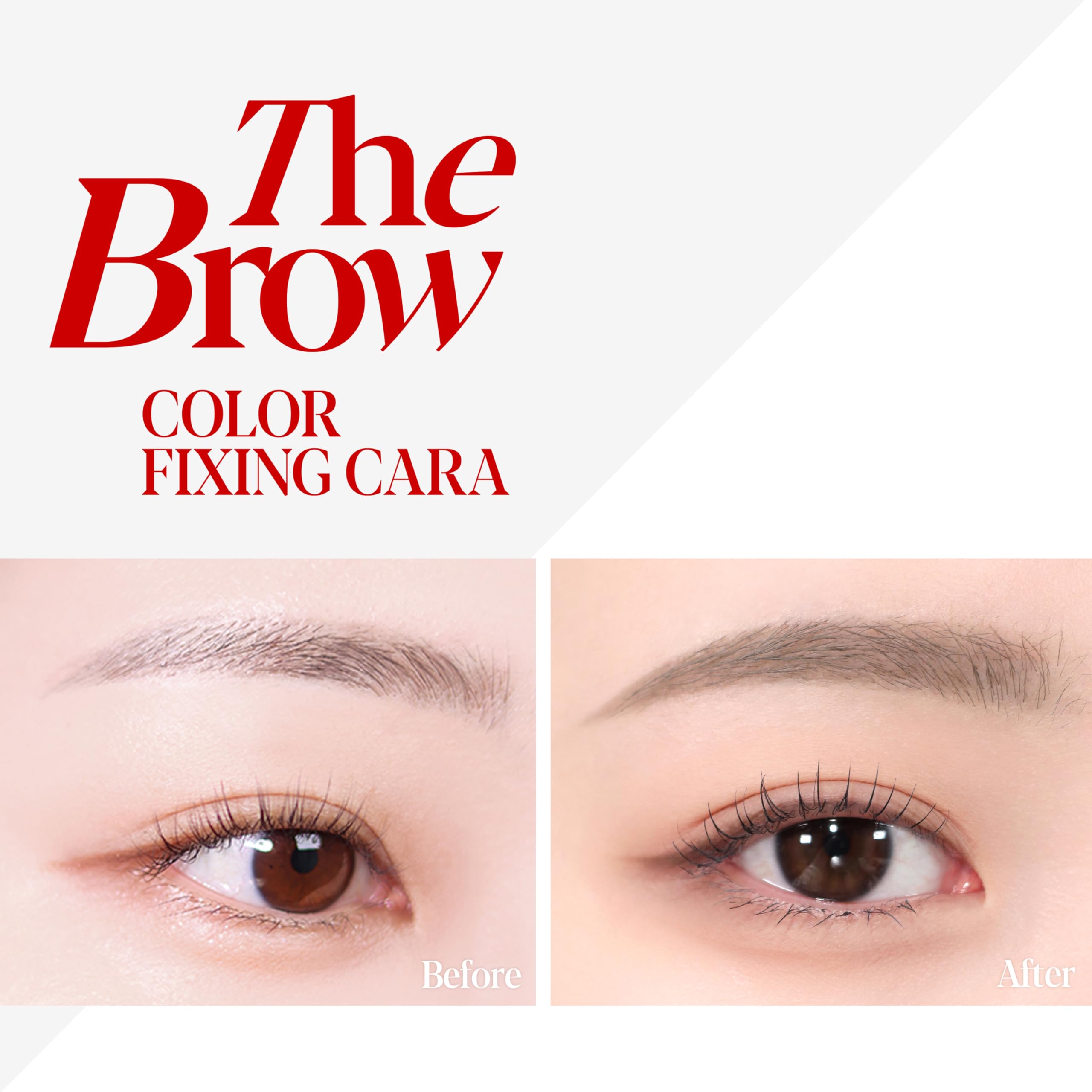 Espoir Brow Color Fixing Cara 3 Cool Gray provides precise color with non-clumping texture.