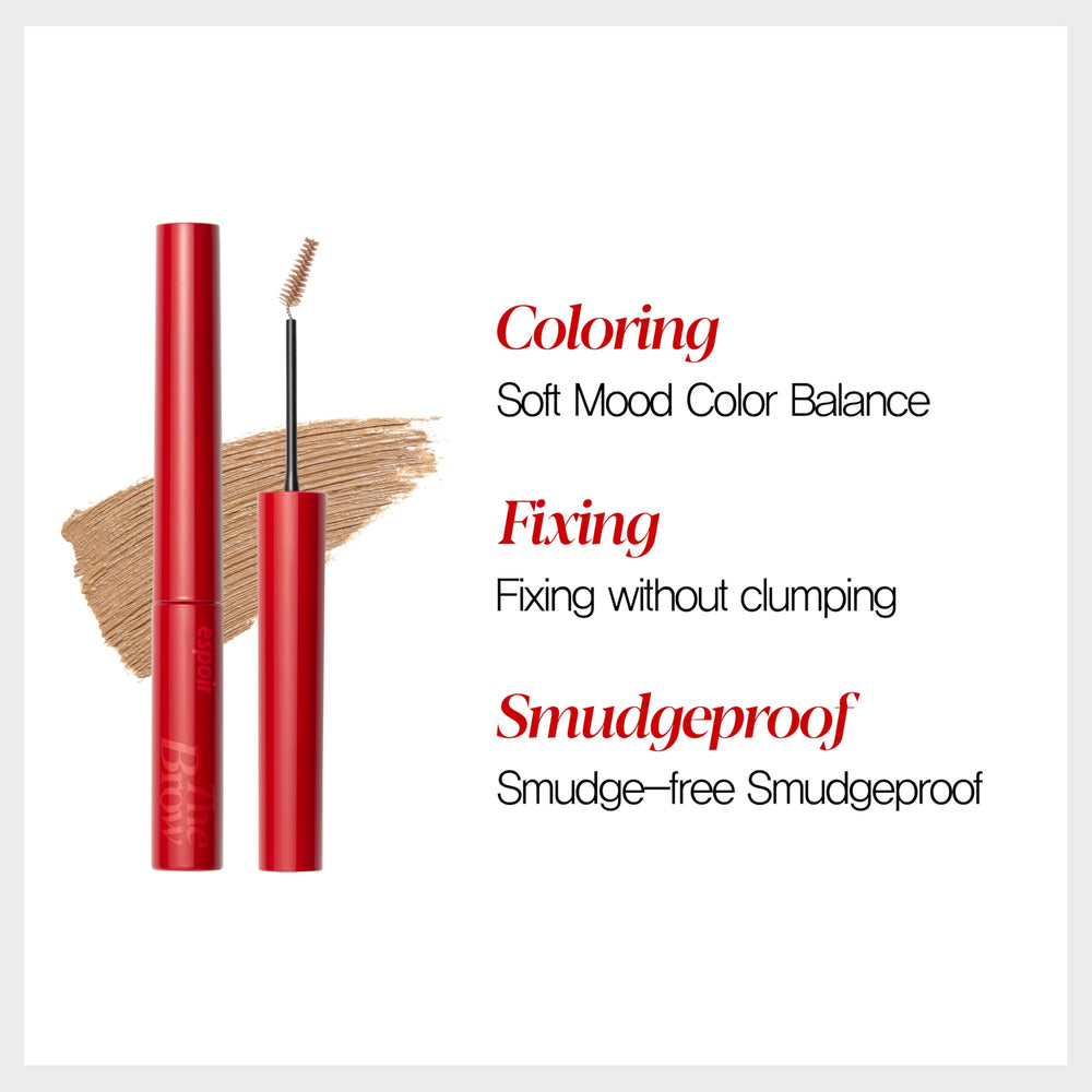 Espoir Non-clumping texture delivers color with soft finish
