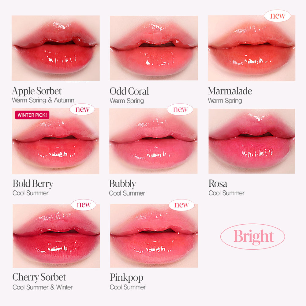 Espoir Couture Lip Tint Glaze Under Mauve on lips with hydrated look