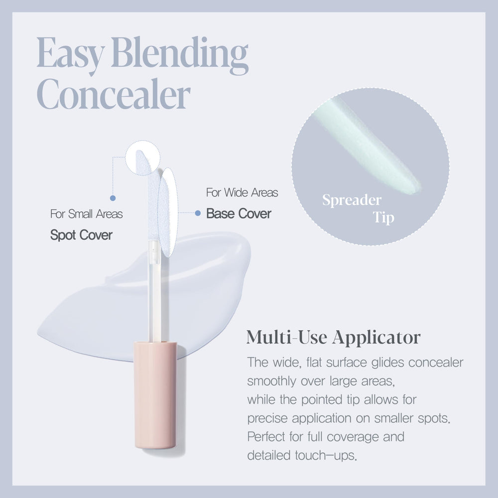 Espoir Easy Blending Concealer precision tip enables targeted application on blemishes.