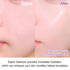 Espoir Glowrizer hydrating gel formula for comfortable wear.