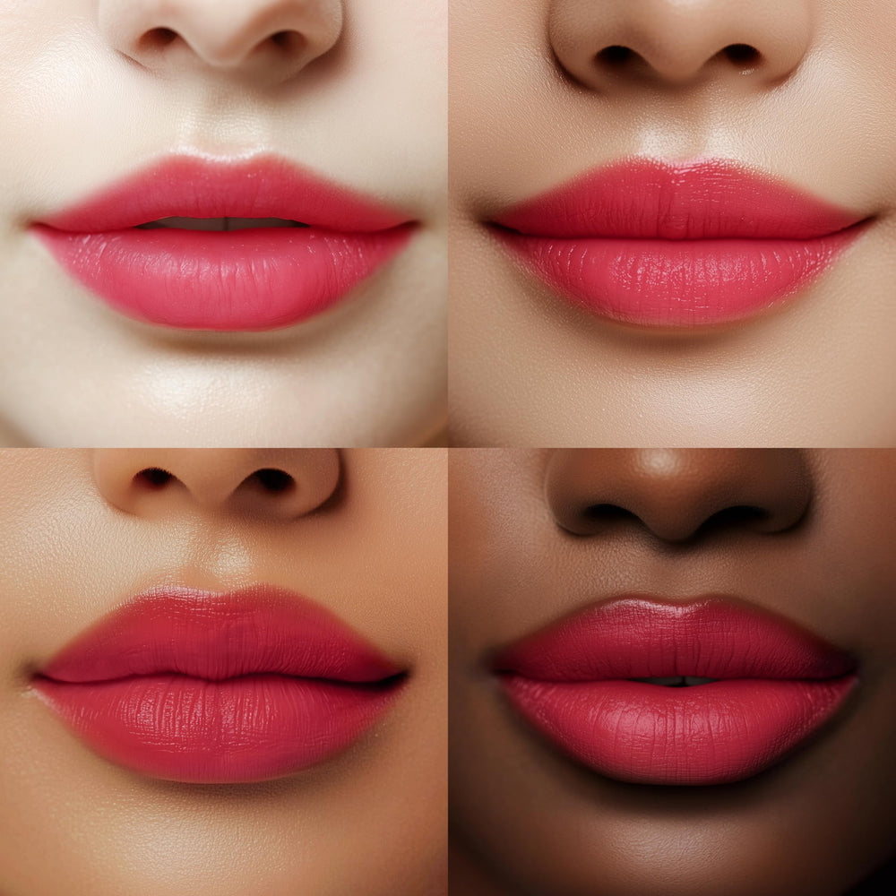 Espoir Lipstick Nowear Volume Matte 4 overline demo for subtle lip fullness