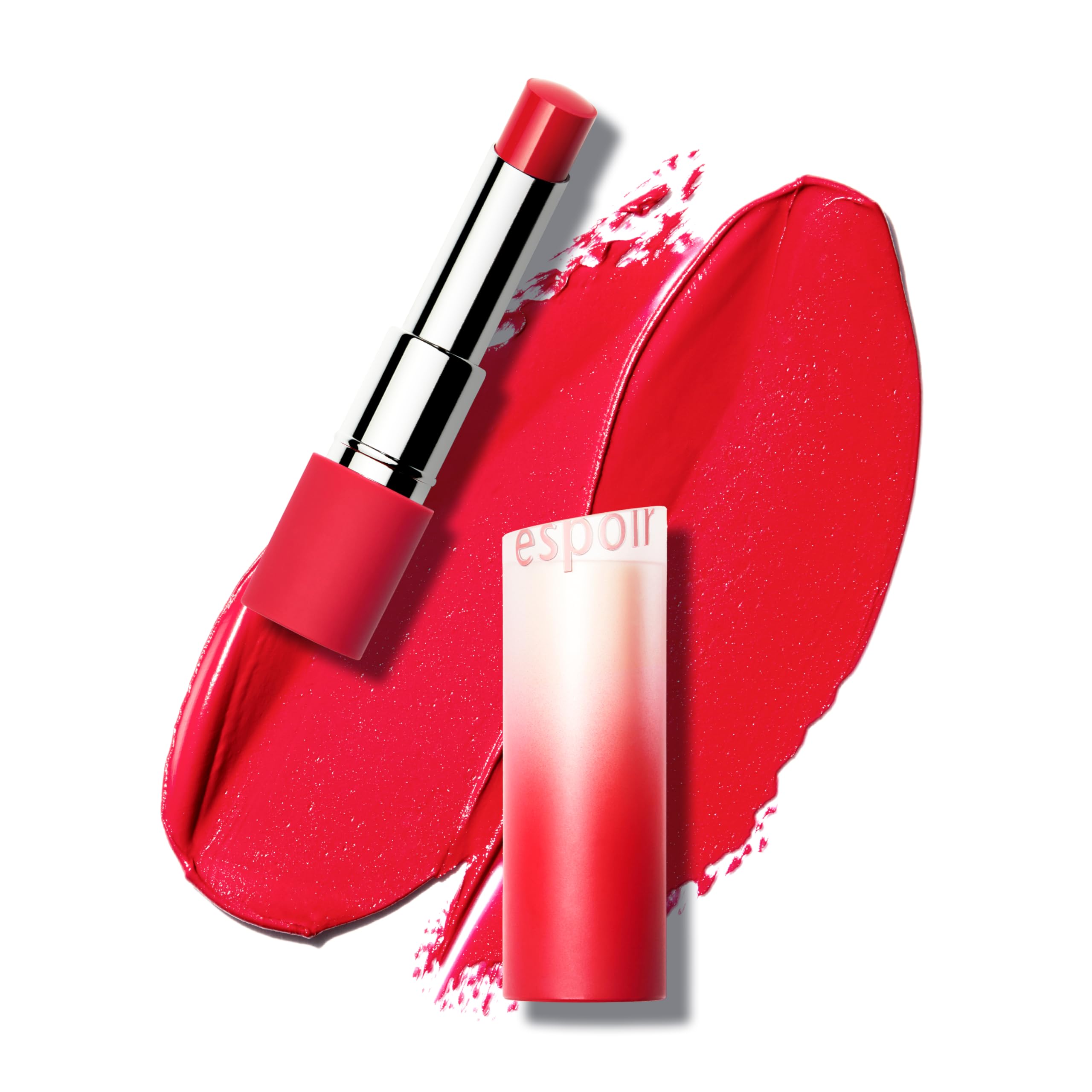 Espoir Lipstick Nowear Volume Matte 4 packaging close-up showing stylish diagonal case for style
