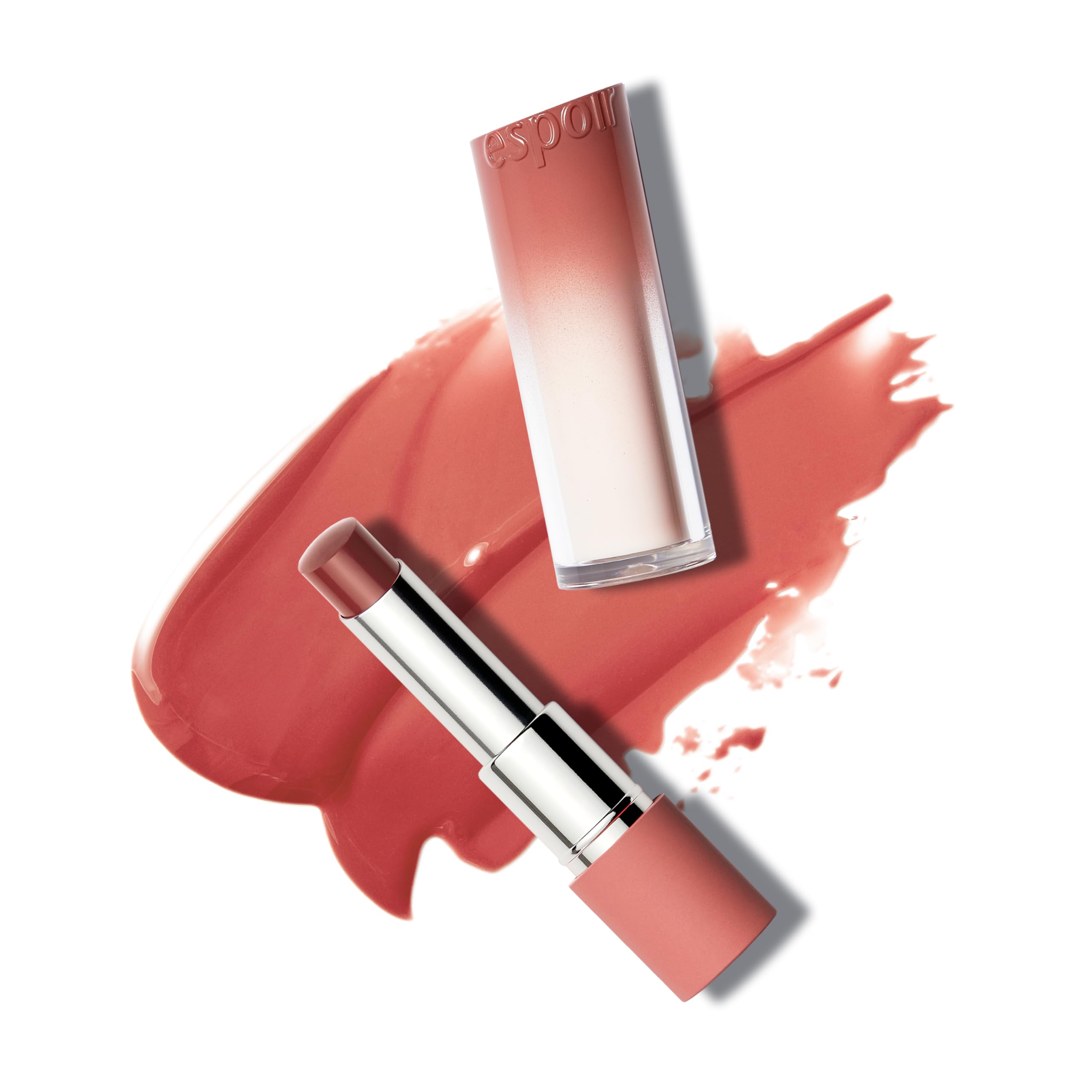 Espoir Nowear Balming Glow Ash Maple packaging highlights eco-friendly vegan lip care
