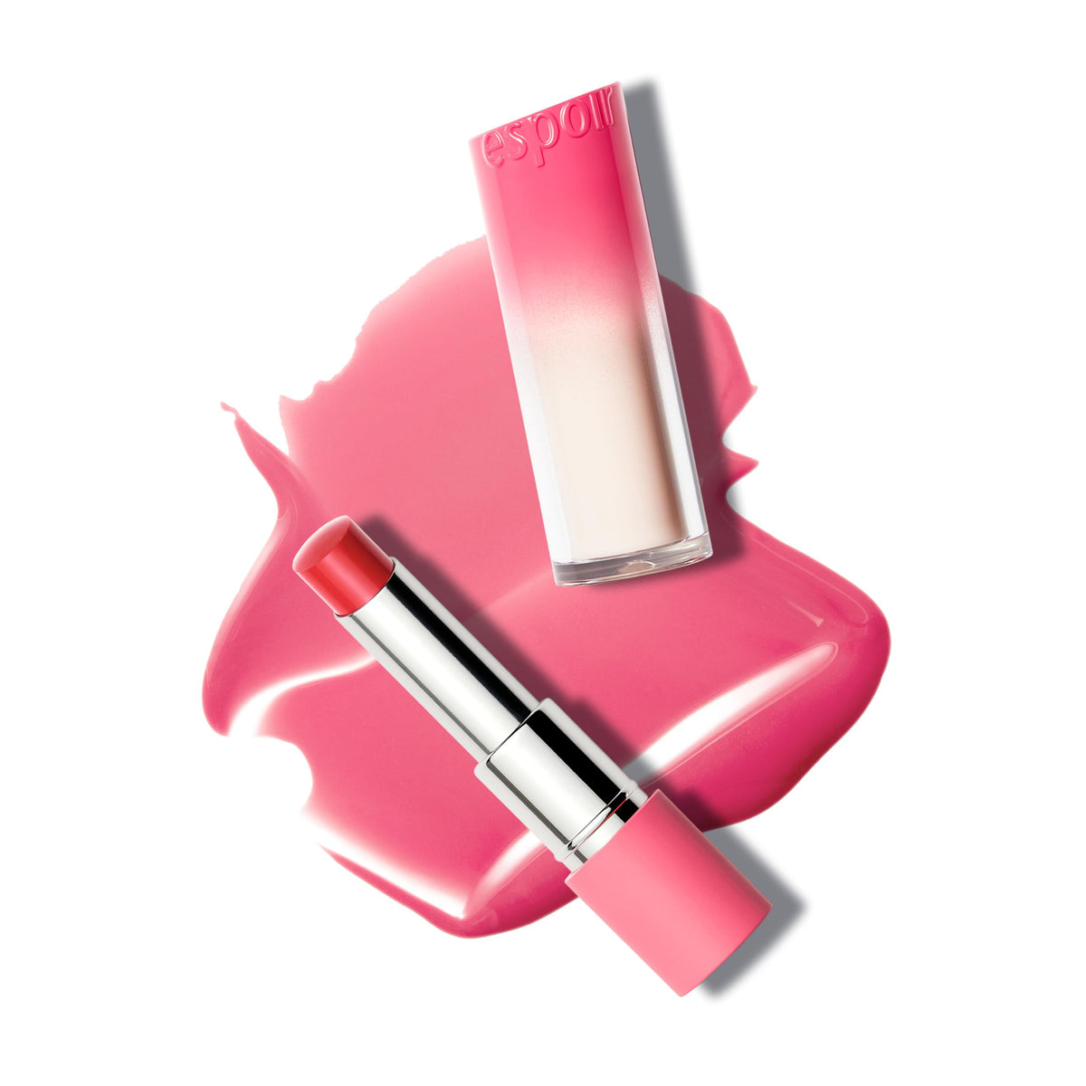 Espoir Nowear Balming Glow Rose lipstick tube with smooth dewy color for daily wear