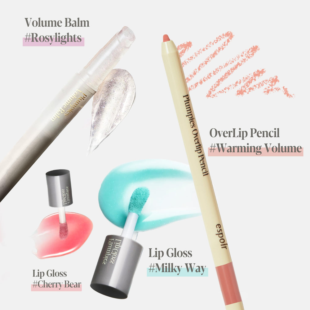 Espoir Plumpies OverLip Pencil 2 mlbb color swatch for everyday wear.