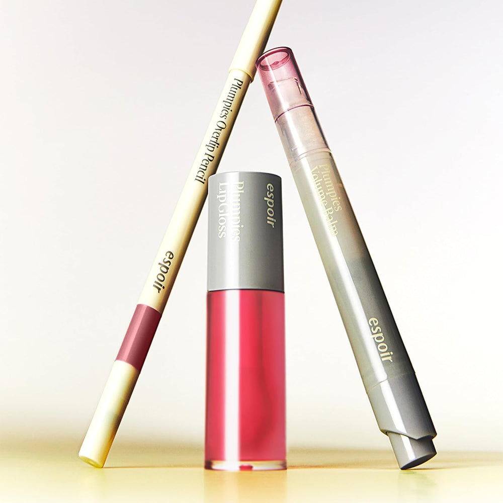 Espoir Plumpies OverLip Pencil 2 packaging design for sleek storage.
