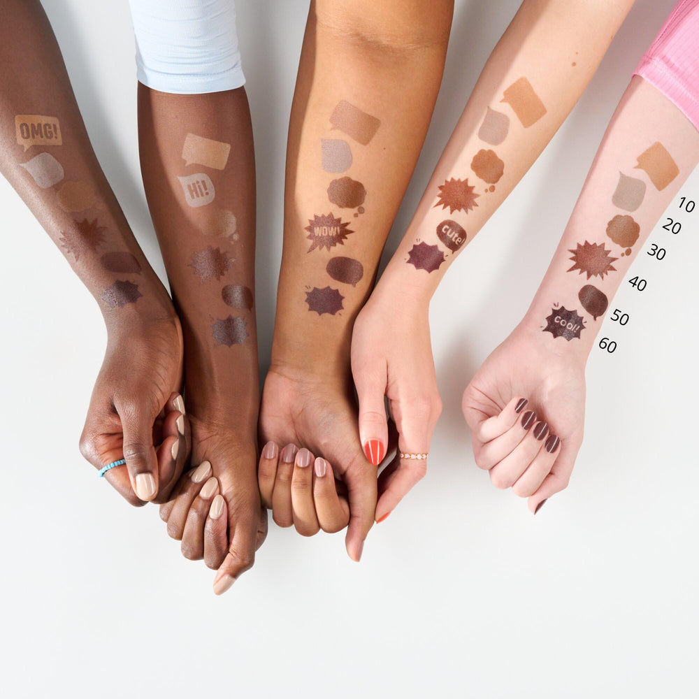 Essence Baby Got Bronze on cheekbones and forehead for sun-kissed definition.