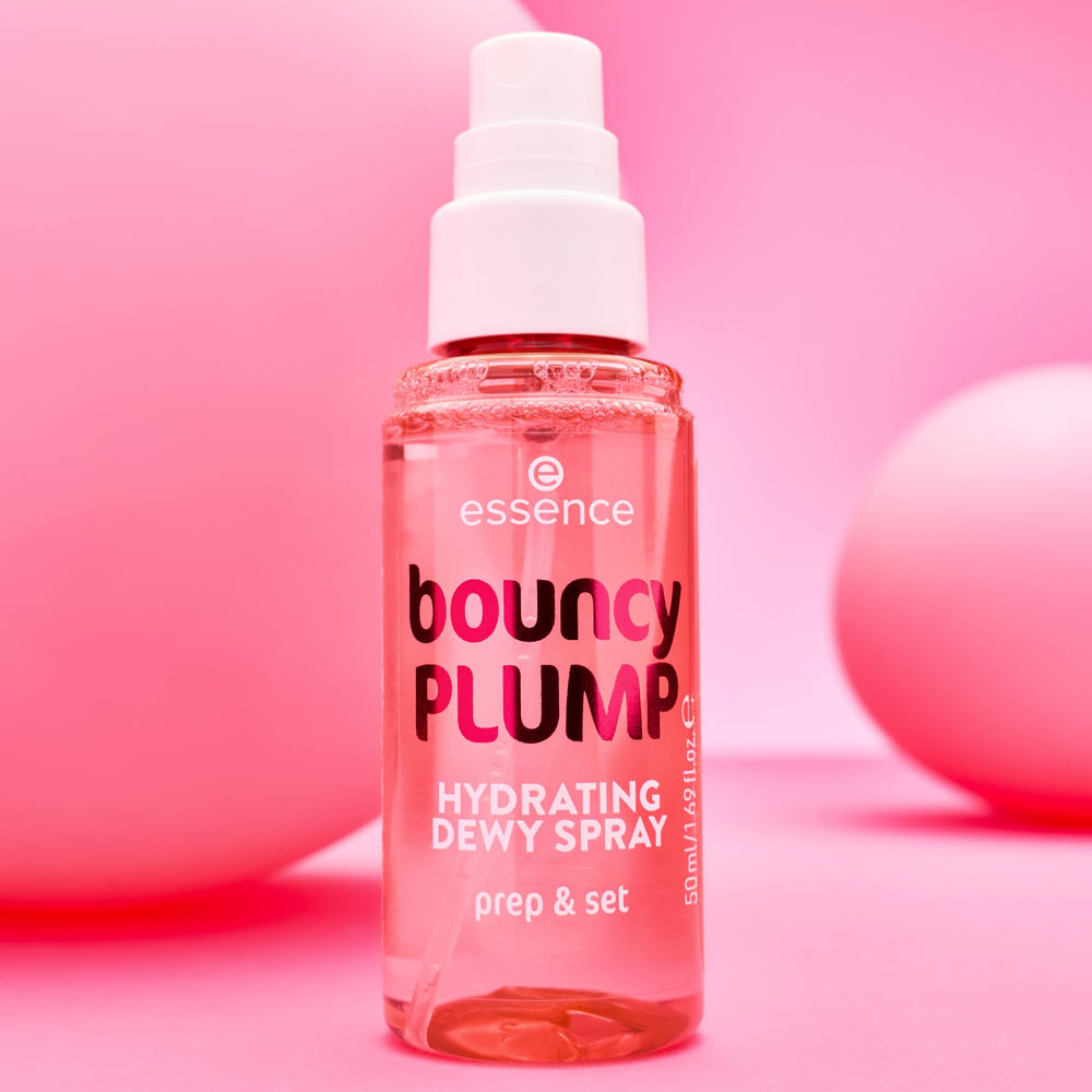 essence Bouncy Plump Hydrating Dewy Spray soft-finish creates a subtle dewy look.