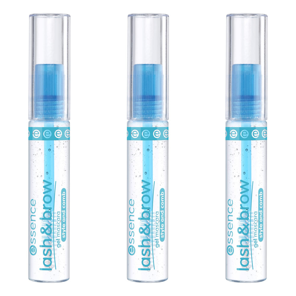 essence clear brow gel with applicator brush for precise shaping
