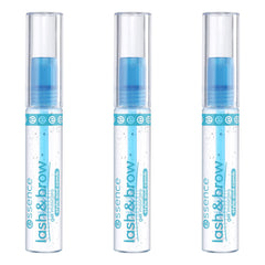 essence clear brow gel with applicator brush for precise shaping