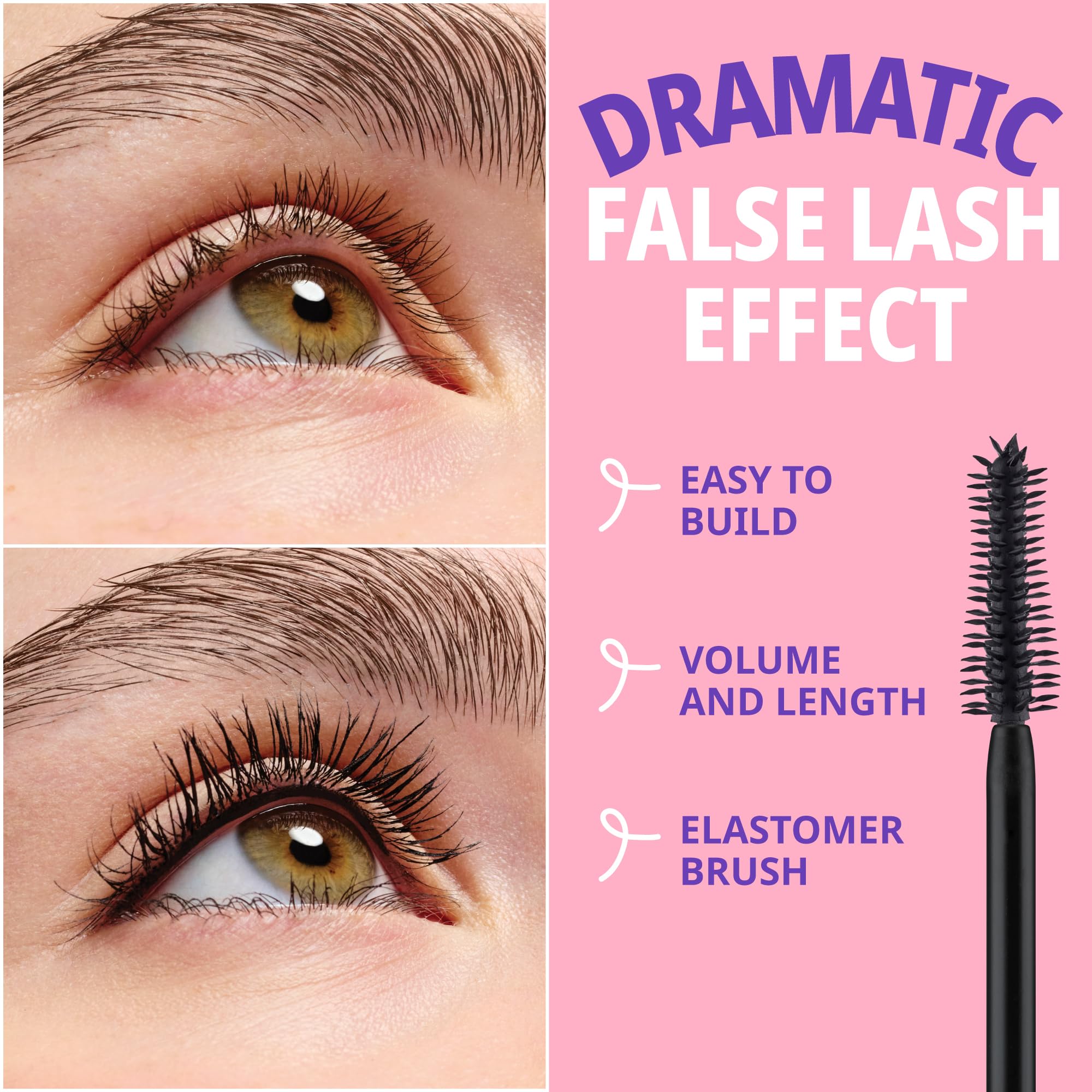essence Call Me Queen lashes close-up with lifted fluttery finish
