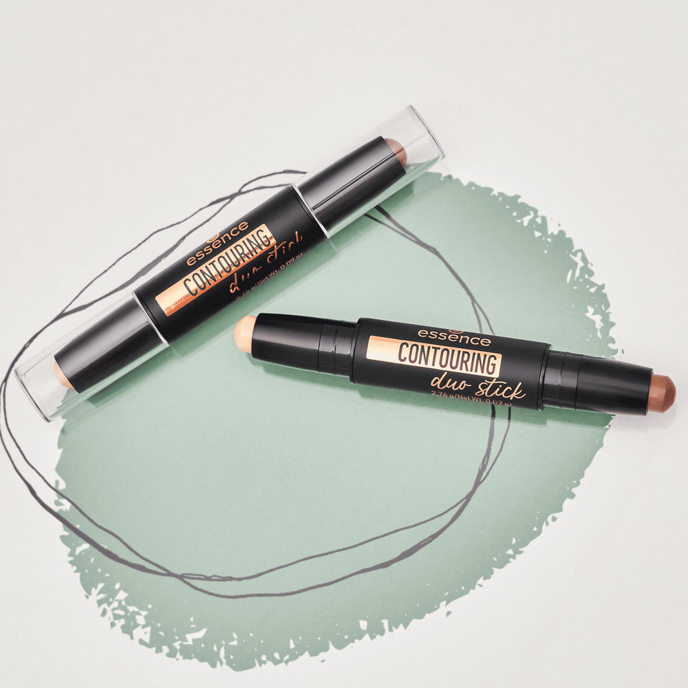 essence Contour Duo Stick packaging closeup with eco-conscious design