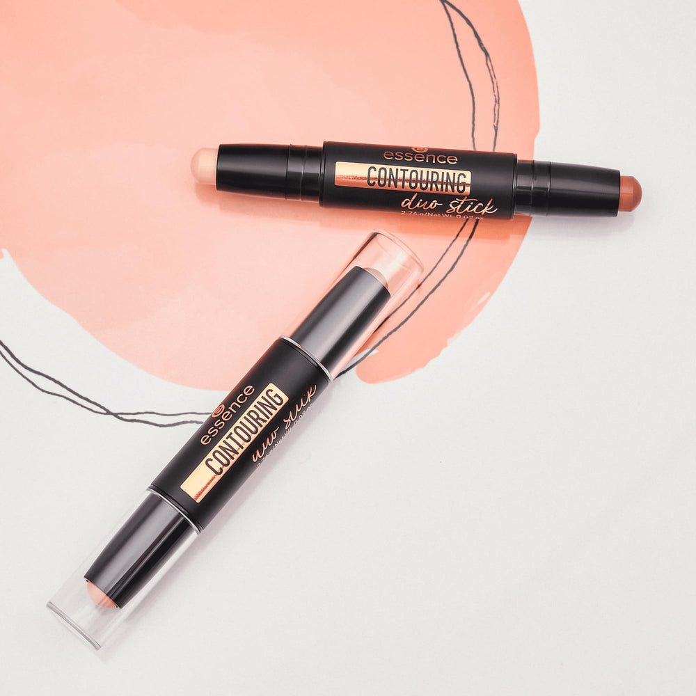 essence Contour Duo Stick vegan cruelty-free badge and clear product details.