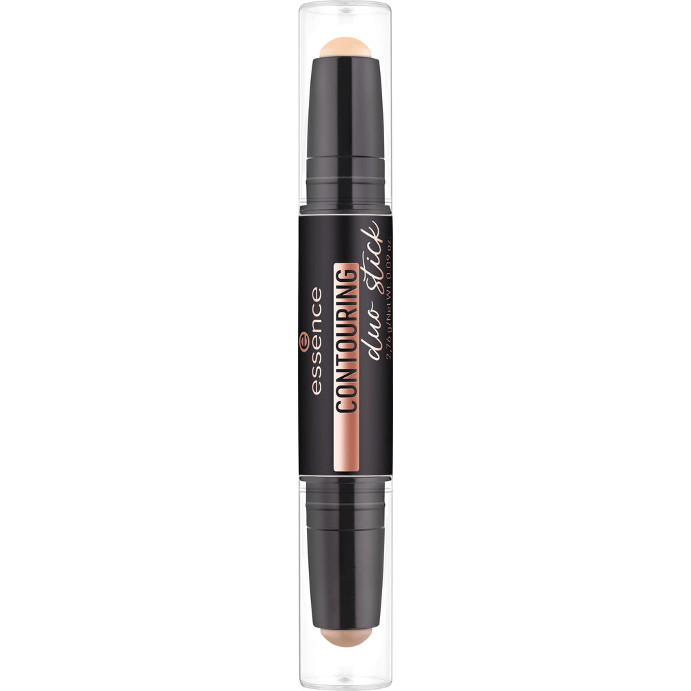 essence Contour Duo Stick warm shade application for natural warmth and sculpted cheeks.