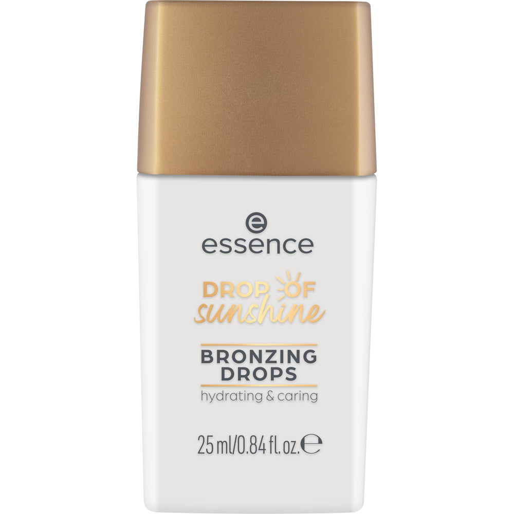 essence Drop of Sunshine bronzing drops texture swatch showing buildable bronze