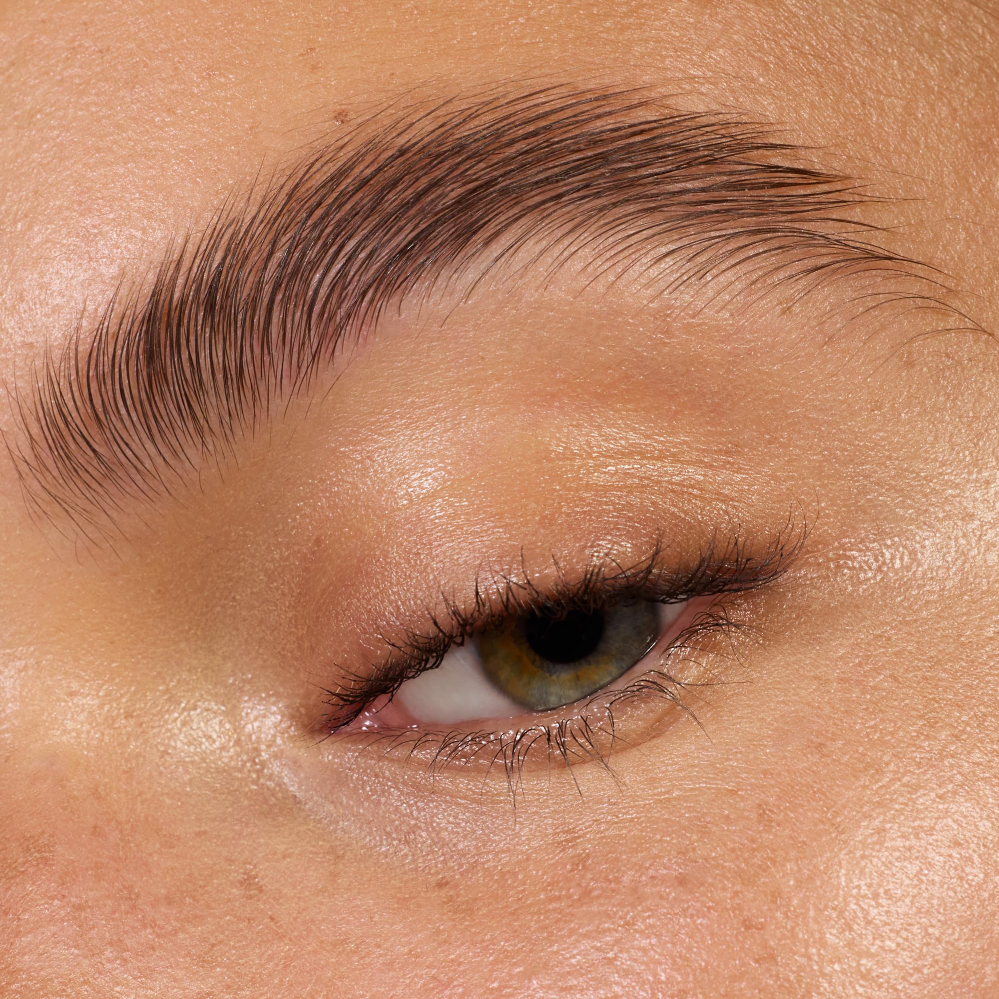 Essence Fix It Like a Pro Brow Gel before and after shows natural, weightless definition.