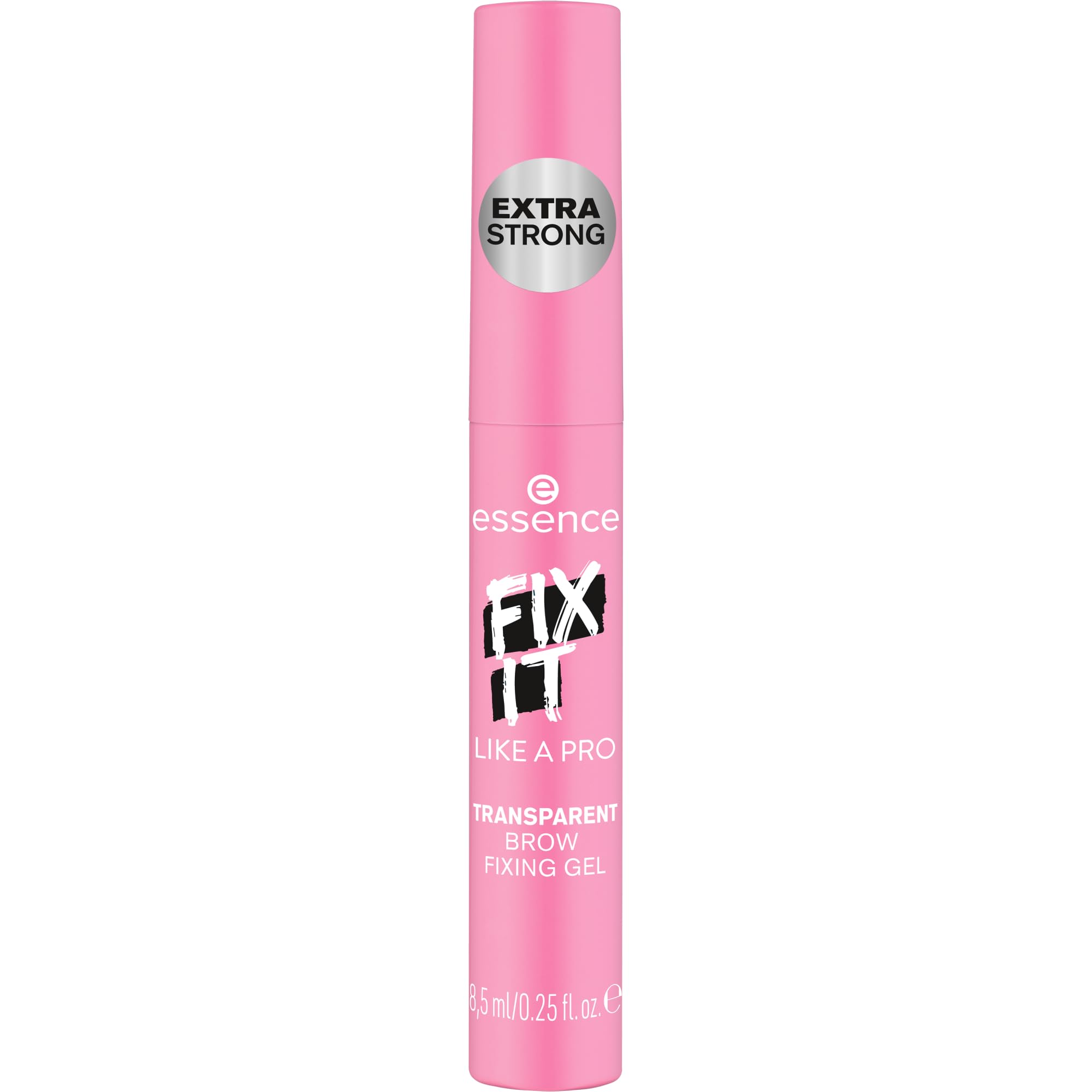 Essence Fix It Like a Pro Brow Gel packaging product shot highlighting vegan and cruelty-free credentials.