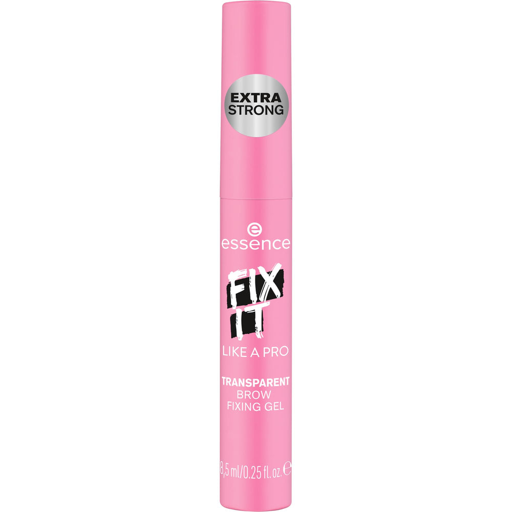 Essence Fix It Like a Pro Brow Gel packaging product shot highlighting vegan and cruelty-free credentials.