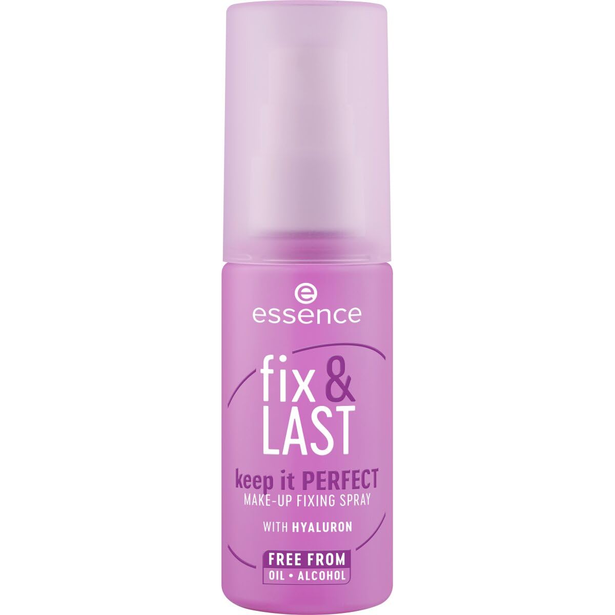 essence Fix & Last bottle mist delivers weightless, long-lasting makeup hold for all-day confidence.