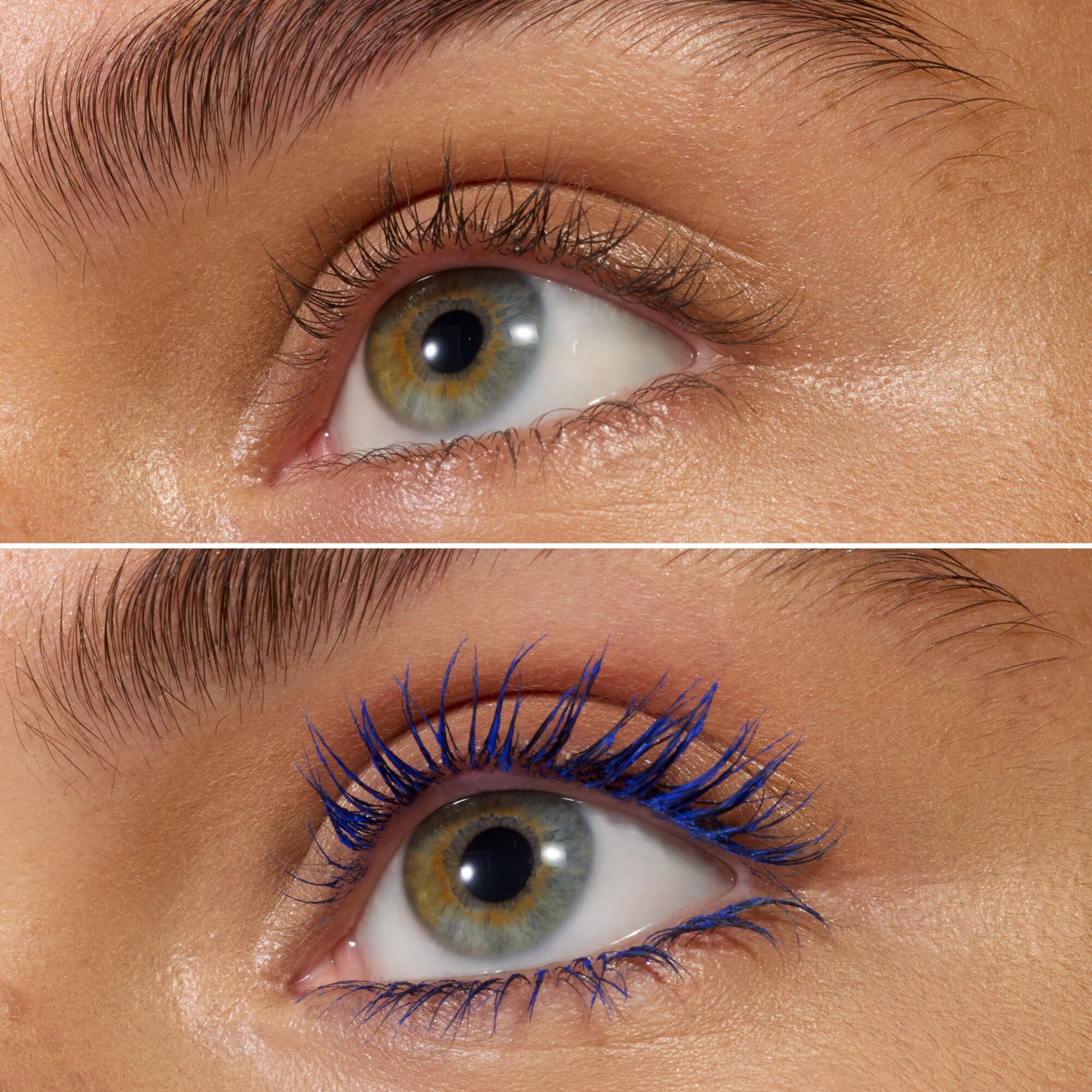 essence I Love Extreme Blue mascara wand ready for layering for extra volume