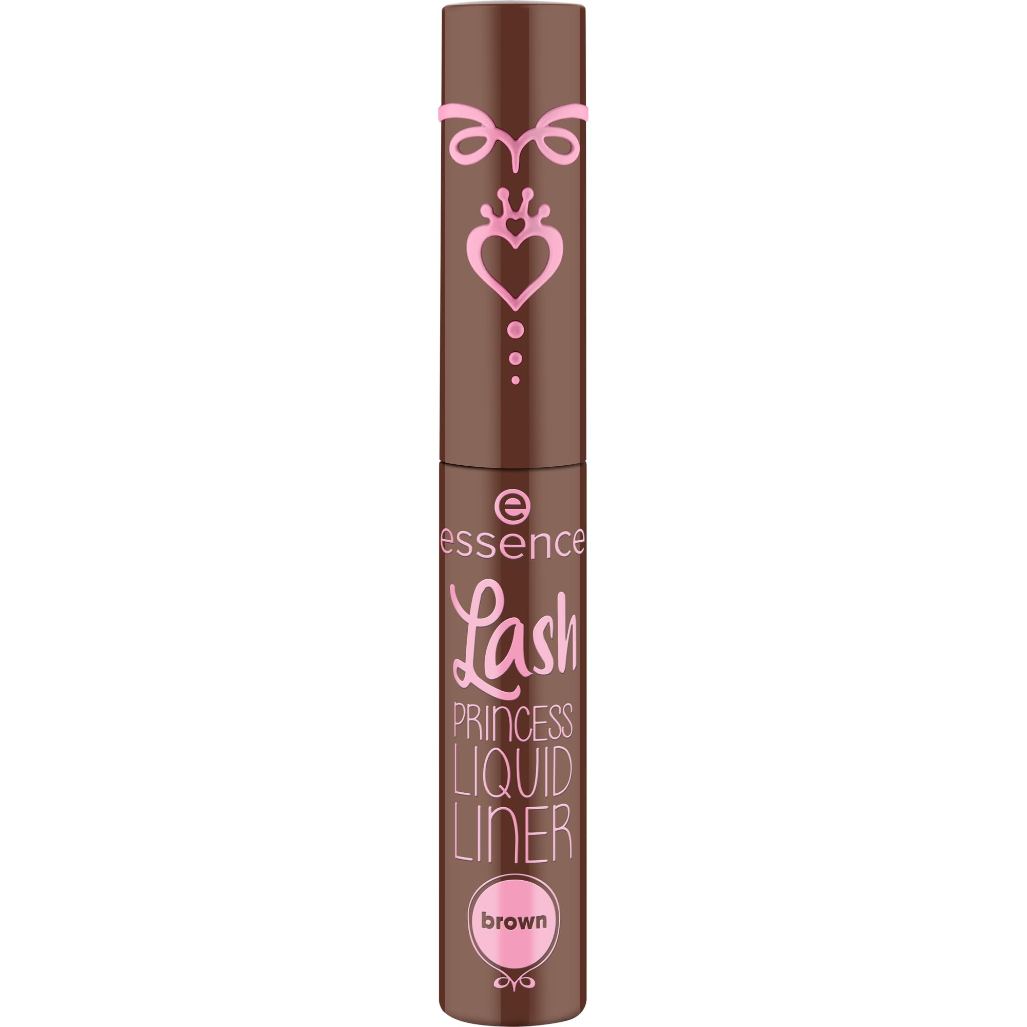 essence Lash Princess Brown liner brush in action showing smooth defined strokes