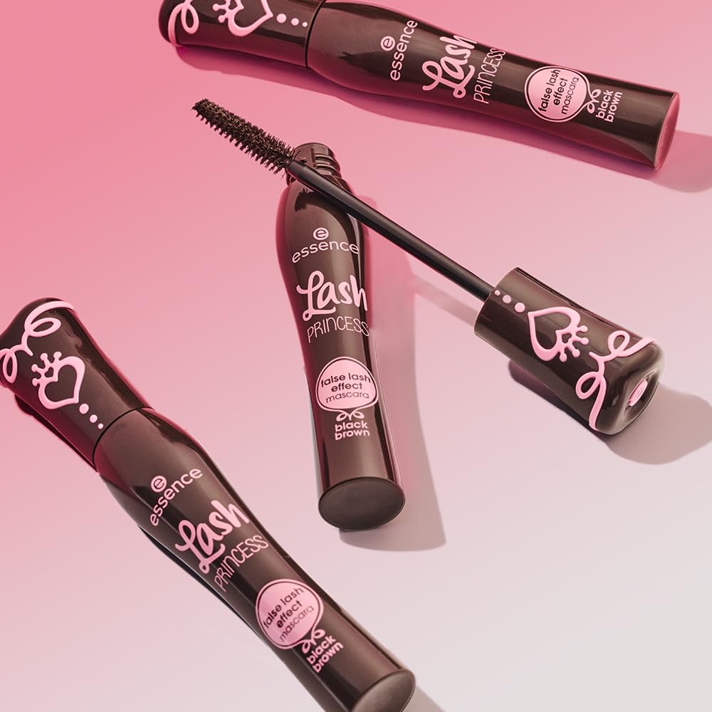 essence Lash Princess Brown mascara packaging and product presentation.