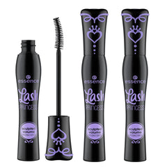 Essence Lash Princess Sculpted Volume Mascara triple-pack for defined, voluminous lashes.