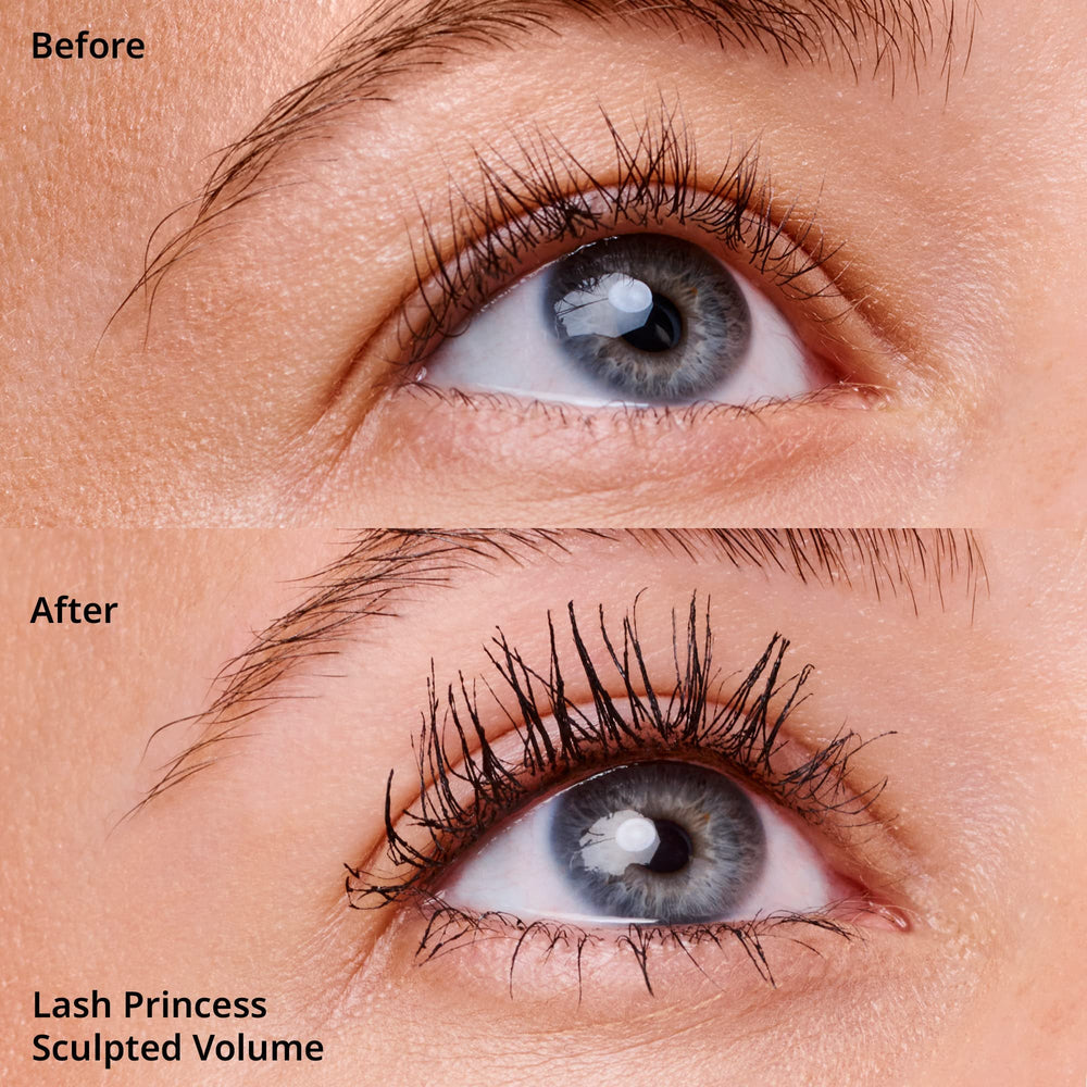 Essence Lash Princess brush detail highlights clump-free definition.