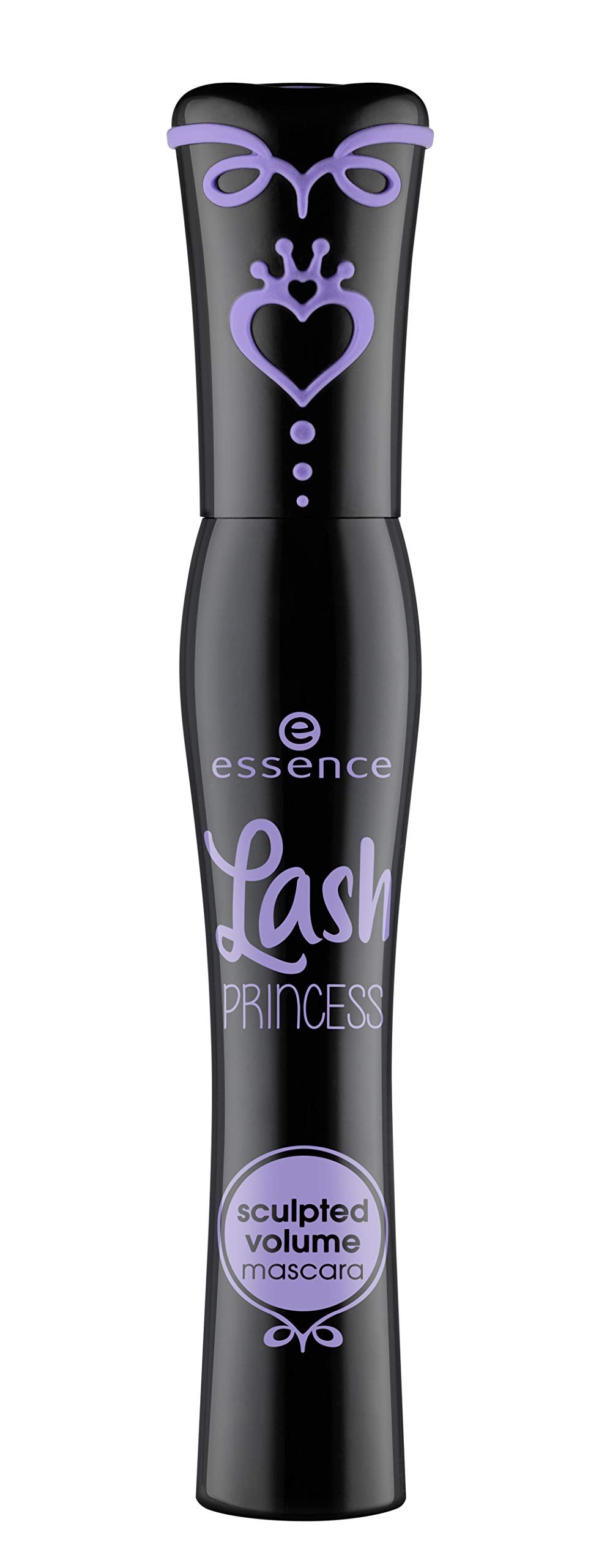 Essence Lash Princess wand close-up shows tapered bristles for precise separation.