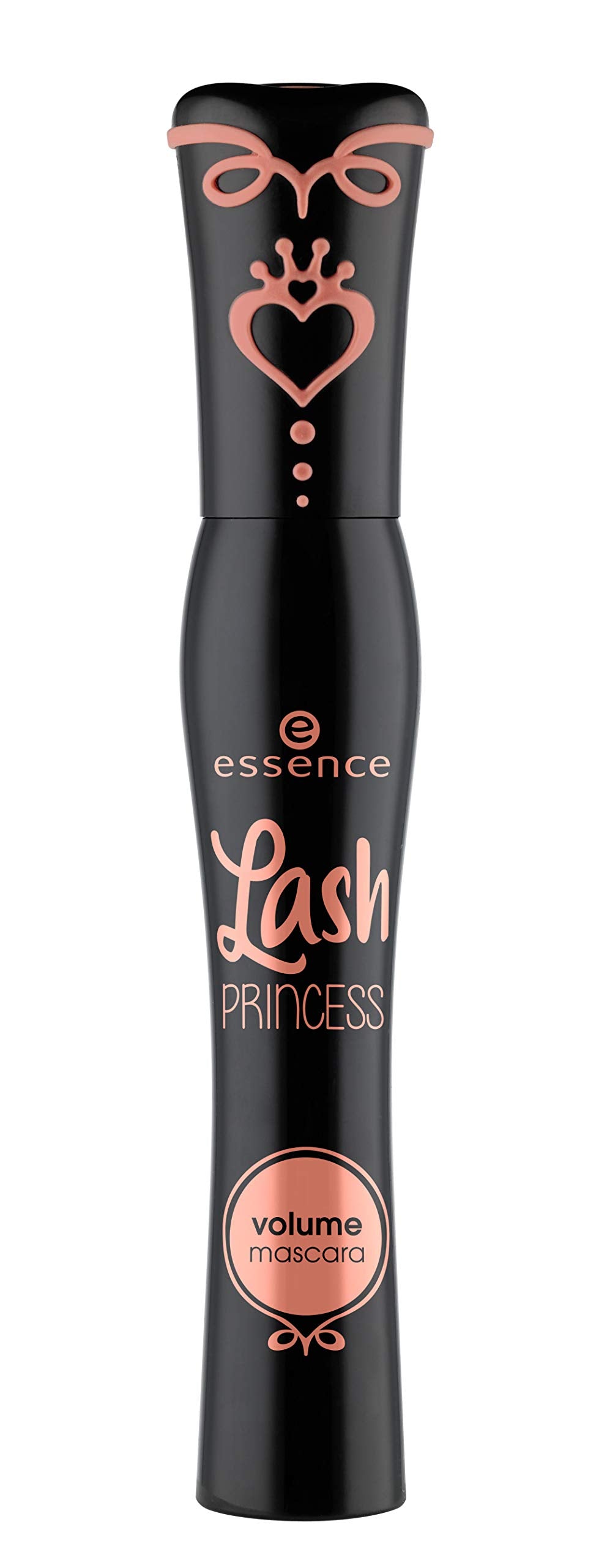 Essence Lash Princess Volume Mascara Cobra Brush for precise lift and separation.