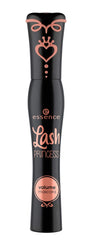 Essence Lash Princess Volume Mascara Cobra Brush for precise lift and separation.