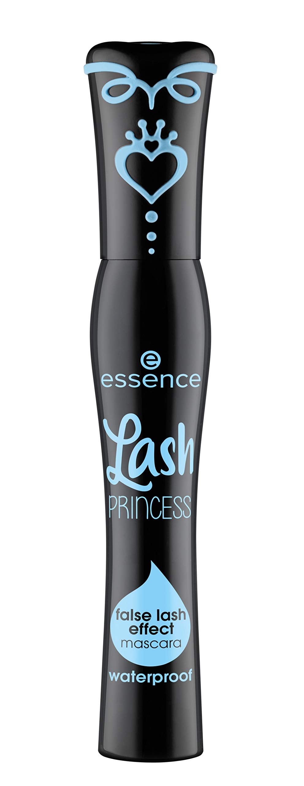 Essence Lash Princess waterproof mascara brush delivering dramatic volume.