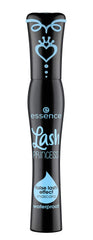 Essence Lash Princess waterproof mascara brush delivering dramatic volume.